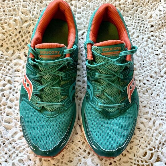 SAUCONY (9.5) Propel Nitro Women's Athletic Running Shoes Turquoise And Pink - Picture 3 of 10